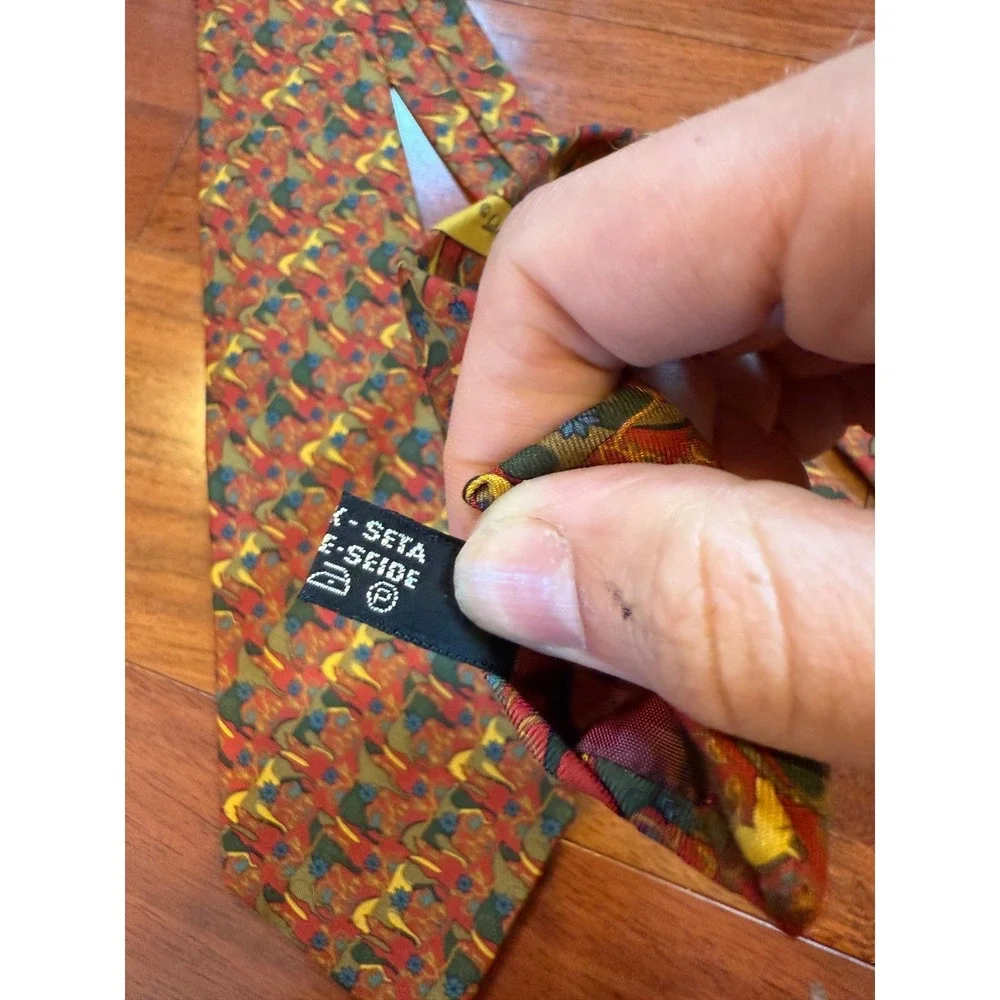 Salvatore Ferragamo Silk‎ Tie Horse Foulard | Multicolor | 3.75